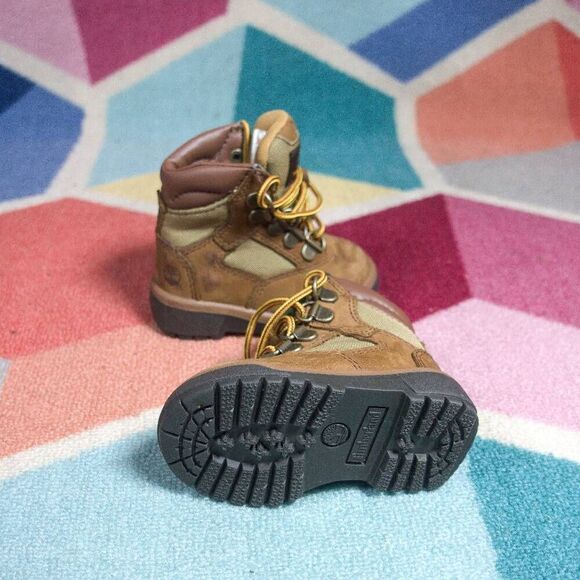 Timberland Brown and Beige Kids Boots - Picture 5 of 5